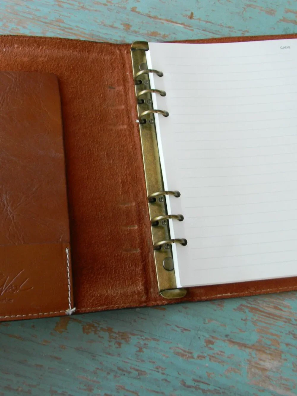 PATRICIA NASH CHIETI FLORAL LEATHER AGENDA JOURNAL NOTEBOOK W/SNAP CLOSURE 9